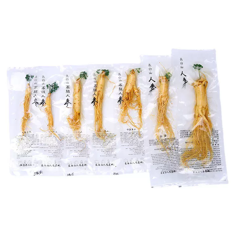 长白山鲜人参袋装 泡酒煲汤参东北特产大量批发保鲜参 一整根