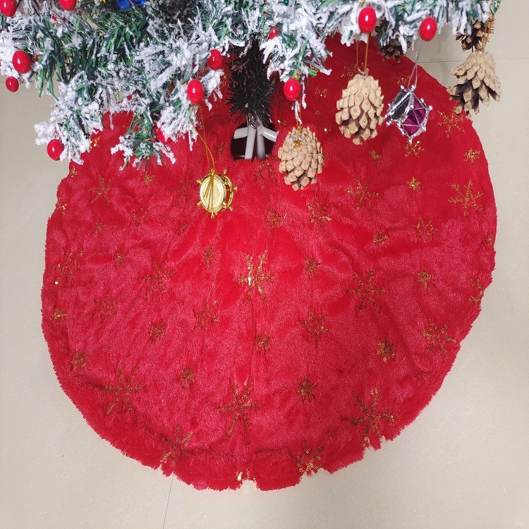 クリスマスツリースカート クリスマスデコレーションツリースカート ぬいぐるみ刺繍ビーズクリスマスツリースカート ホリデーパーティーツリースカート|undefined