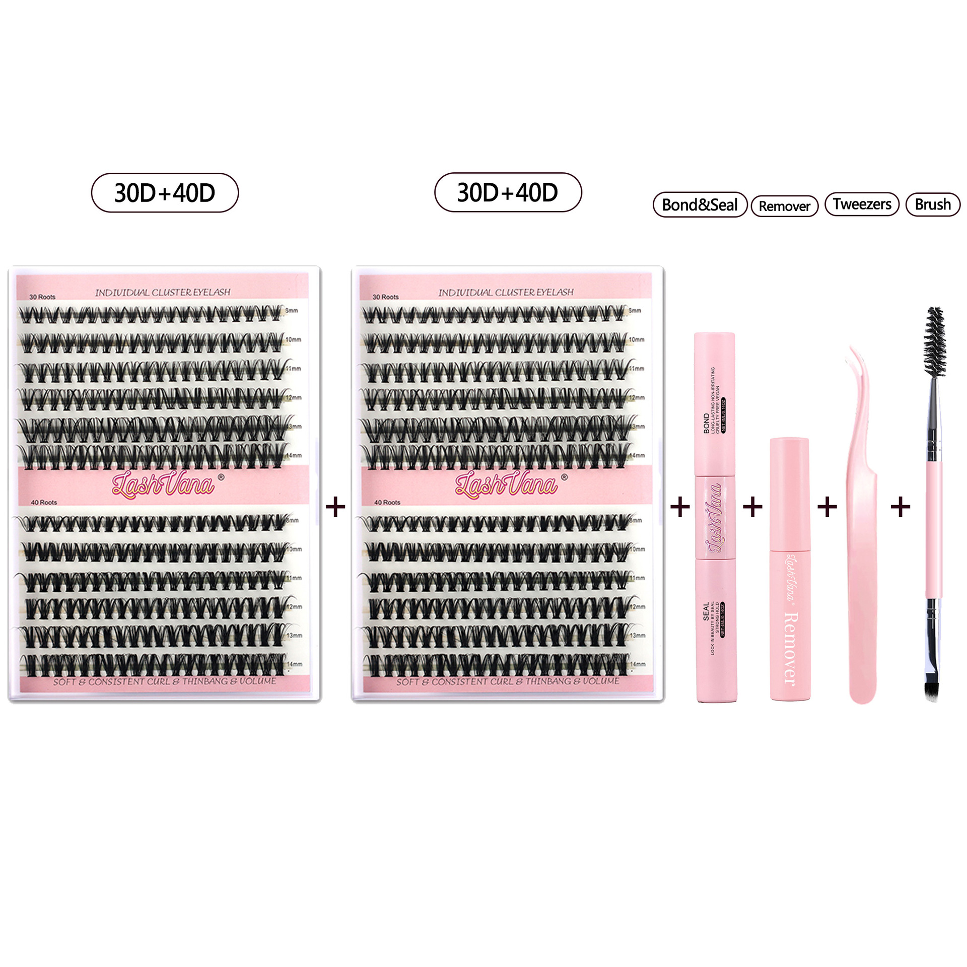 Bricolaje lash estilo transfronterizo europeo y americano extensión segmentada libro de pestañas efecto 3D natural traje de un solo grupo pestañas postizas