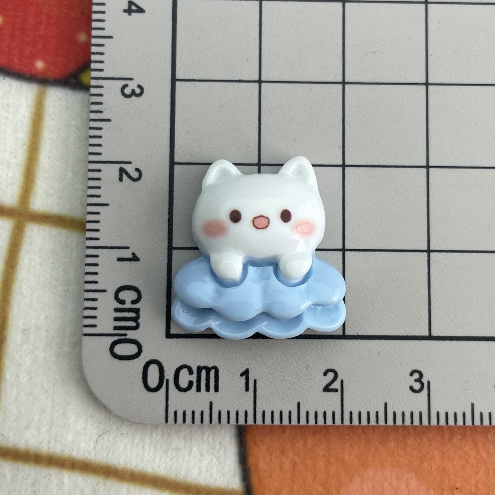 Azul sirena oso fishtail Dolphin resina accesorios DIY horquilla taza de agua almacenamiento material nuevo