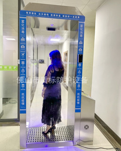 Shield Standard Protection Stainless Steel Temperature Measurement Disinfection Door Infrared Sensor Temperature Measurement Ultrasonic Spray Whole Body Disinfection Atomization Door