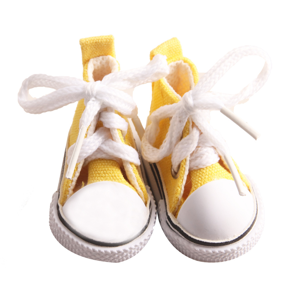 5cm zapatos de lona casuales 6 puntos bjd muñeca zapatos de lona Exo muñeca zapatos de lona