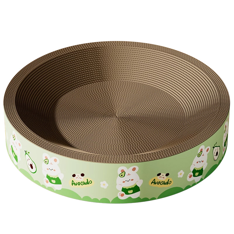 Nido para gatos todo en uno papel corrugado resistente al desgaste y resistente al agarre