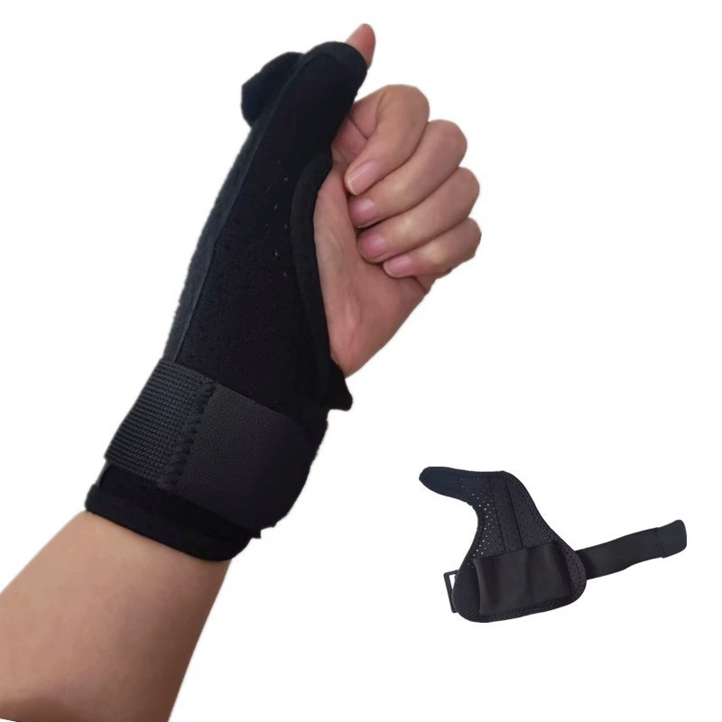 Перфорированные воздухопроницаемые средства защиты большого пальца обернуты запястья
