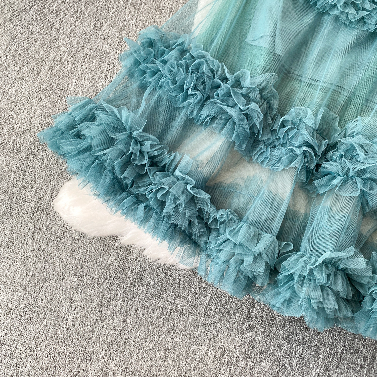 Fairy Romantic Style High-Waisted Ruffle Skirt For Women Sweet And Youthful Slimming Cake Skirt For Summer_ecoleips.com