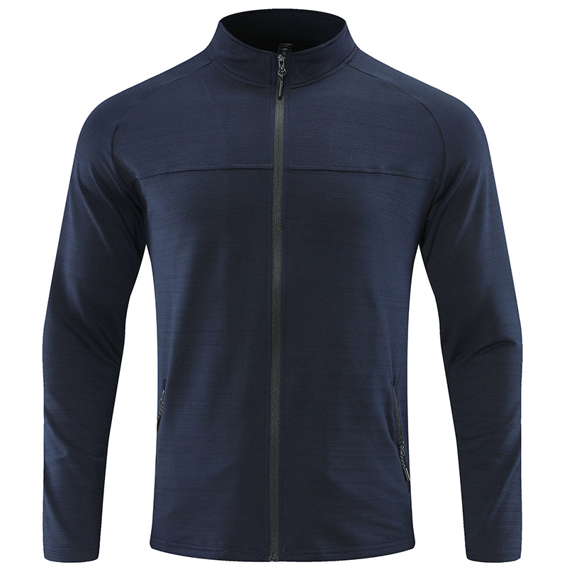 Veste de performance à manches longues pour homme – Respirante et extensible pour la course à pied et l'entraînement en extérieur_voghion.com