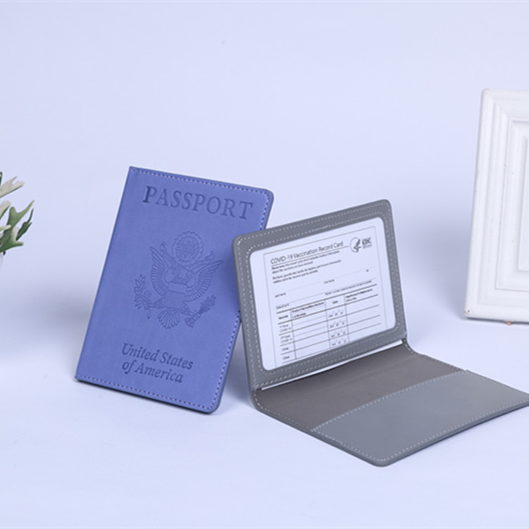En stock envío gratuito cubierta de pasaporte americano multi-funcional bolsa de pasaporte cubierta de la Tarjeta de pasaporte caja de cuero de almacenamiento integrado pasaporte