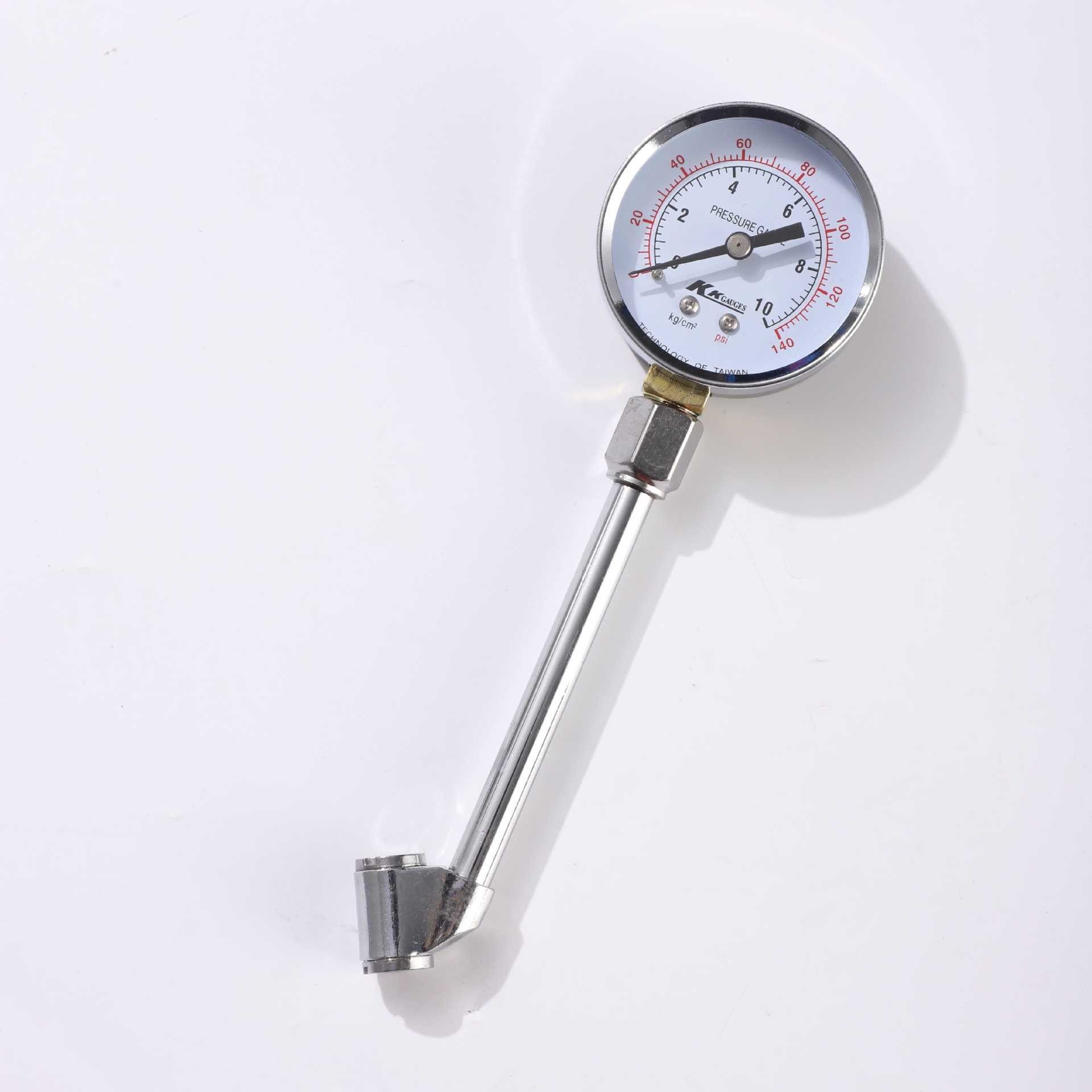 Dual-head air nozzle truck and car tire quick inflation tool, inflating rod, air release valve, inflating nozzle, tire pressure gauge