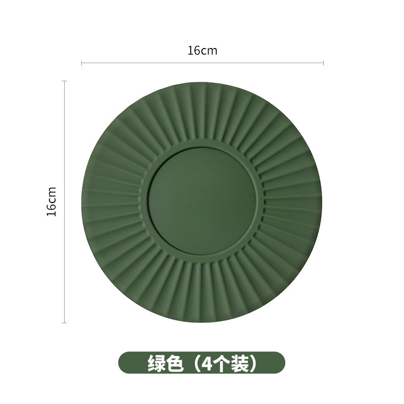 Mesa de comedor de silicona almohadilla de aislamiento térmico platos de comedor resistentes a altas temperaturas almohadilla sensación de taza de lujo ligera almohadilla otros colores sólidos