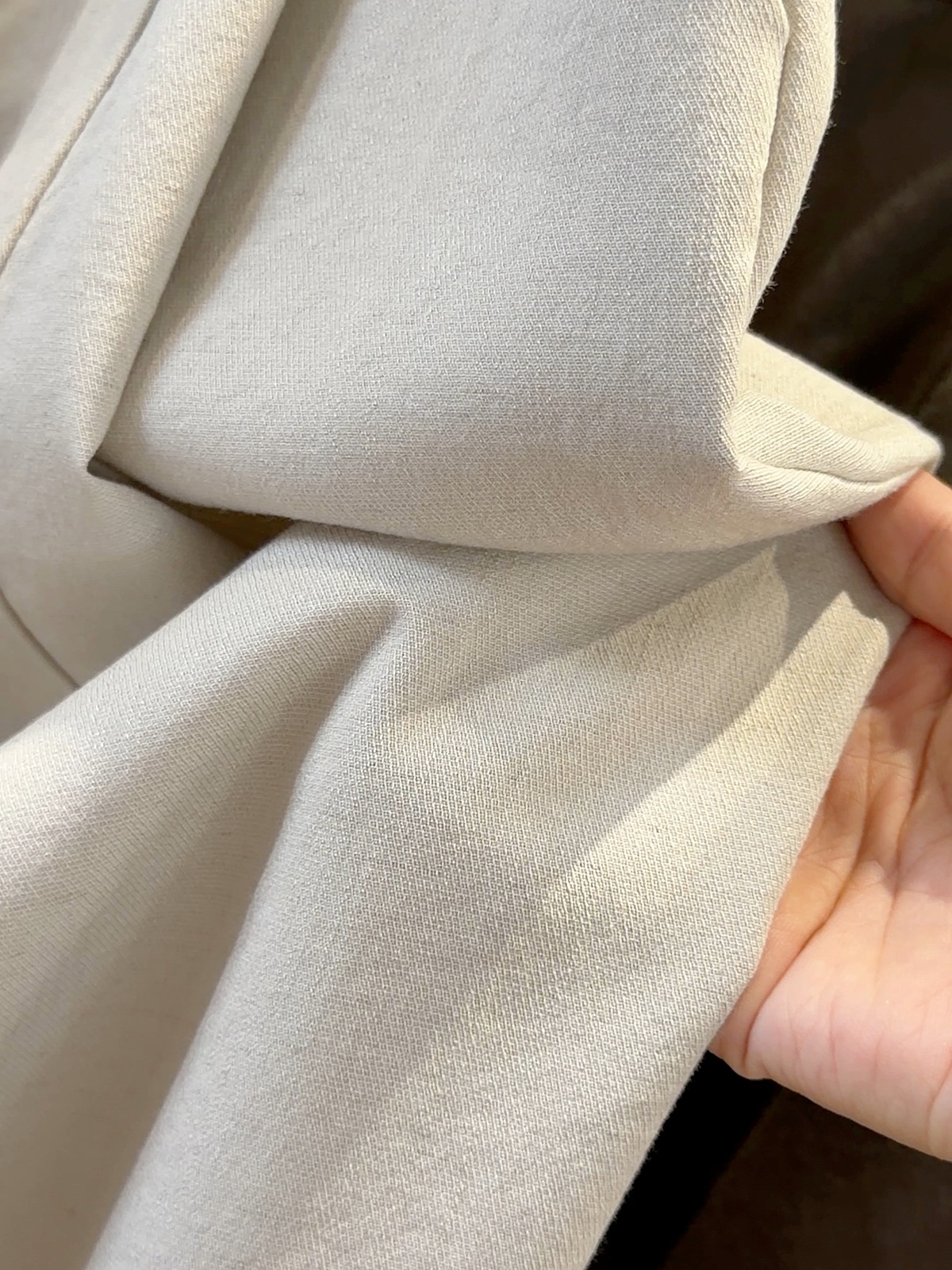 White Cotton Linen Wide Leg Pants Straight Leg Elegant Versatile Loose Slimming Simple Casual Cropped Summer Style_ecoleips.com