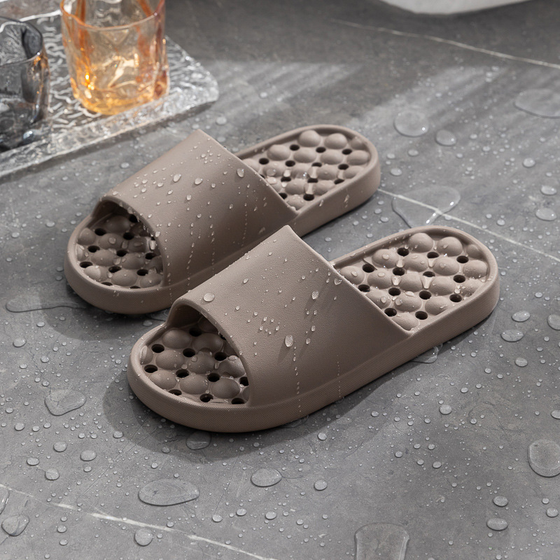 2024 home home slippers home non-slip massage summer EVA soft bottom step excrement feeling bathroom leaking sandals wholesale