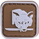 Sea Caixi Outdoor GS Game Peripherals Merry Stick Qianlong Spy Fox Fox XOF Badge 3D PVC soft rubber chapter