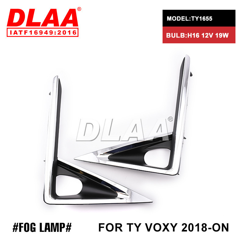 Aplicable para TOYOTA VOXY 2018 - ON conjunto de lámpara de niebla de halógeno delantera, luz de conducción diurna y luz de barra delantera