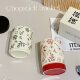 Flower Ceramic Chopsticks Basket Chopsticks Cage Household Chopsticks Holder Household Spoon Chopsticks Storage Box Chopsticks Holder Storage Rack