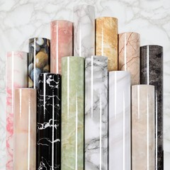 大理石牆貼紙廚房浴室防水防油翻新自粘牆紙櫥櫃桌面柜子自貼壁紙