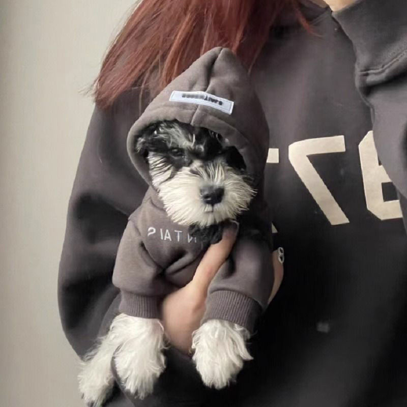 狗狗衣服春秋泰迪雪瑞纳小型犬约克网红狗秋冬季宠物加绒卫衣猫咪|undefined