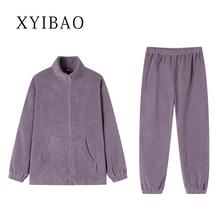 CAILA2024立领熊猫绒睡衣加绒加厚珊瑚绒保暖睡衣可外穿家居服睡.