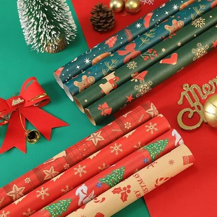 Christmas wrapping paper foreign trade new cross-border hot selling large size universal wrapping paper factory direct in stock wholesale