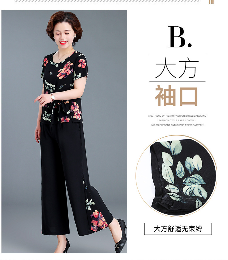A8312 1040K ĐỒ BỘ NỮ AITYQI NGẮN TAY MÙA HÈ TRUNG NIÊN THỜI TRANG NỮ VẢI VOAN G03 SẢN PHẨM MỚI