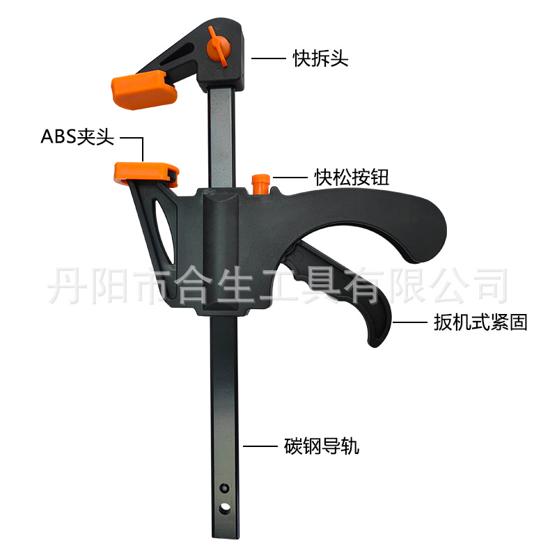 Fclip de la carpintería 24-inch 4/6/8/10 inch F-clip de nylon de madera rápida de la abrazadera del metal de la abrazadera clip de herramienta