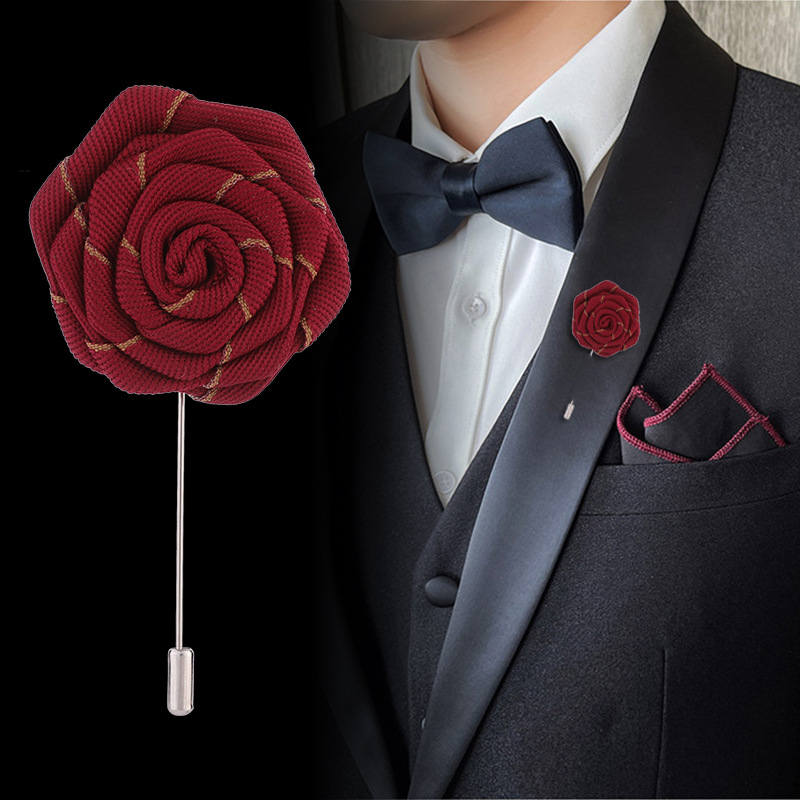 Korean version of men's suit brooch male...