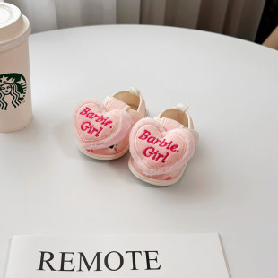 Pink Baby Shoes Spring and Autumn Baby Shoes Soft Sole Non-slip Toddler Cute Baby Shoes for Boys and Girls