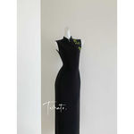 黑色新中式国风旗袍刺绣气质女人味十足2025年春夏新款优雅连衣裙