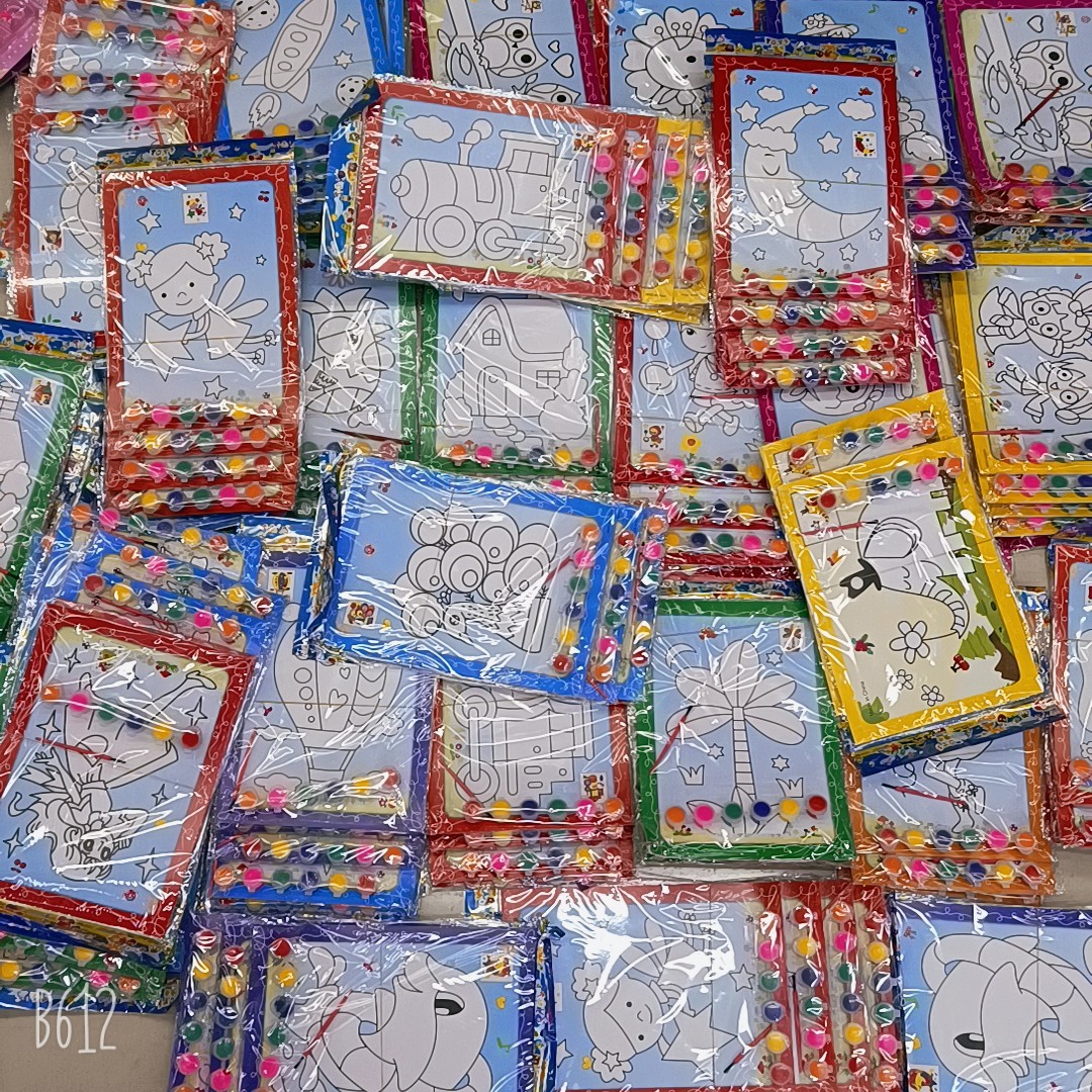 Libro de Colorear Divertido con Pegatinas de Burbujas de Dibujos Animados, Pegatinas de Regalo para Manualidades, Pegatinas Educativas para Jardín de Infancia, Aprendizaje Temprano, Anime 3D