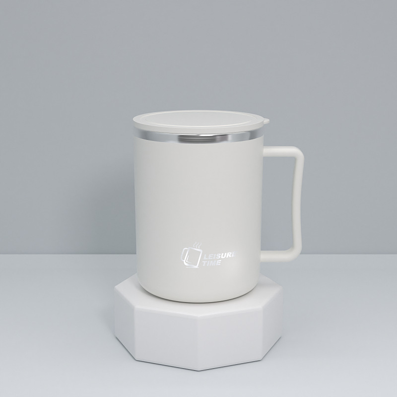 304不锈钢马克杯带盖创意办公室保温咖啡杯家用泡茶喝水杯定logo|undefined