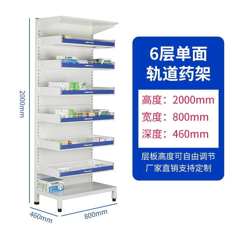 医院门诊西药柜药品货架诊所药盘架药房西药架开放式金属摆药架子|undefined