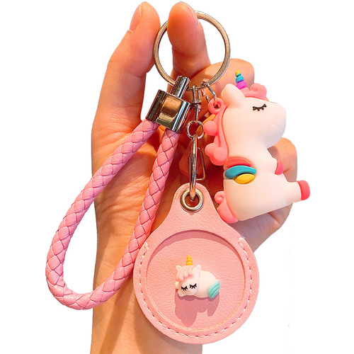 Creative Cartoon Round Water Drop Access Control Card Cute Sensor Mini Community Bus Elevator Card Protective Cover Keychain
