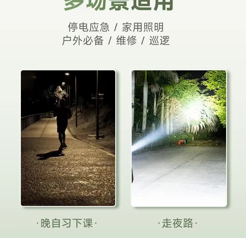 Mini Strong Light Flashlight with Long Battery Life, Rechargeable, Long-Range, Ultra-Bright, Suitable for Students, Outdoor, Dormitory, Home Use, Convenient and Portable
