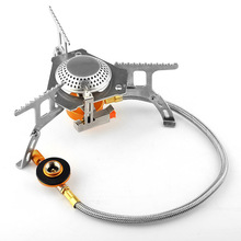 分体式野营气炉便携野餐扁气炉具电子打火炉头 户外炉头炉具