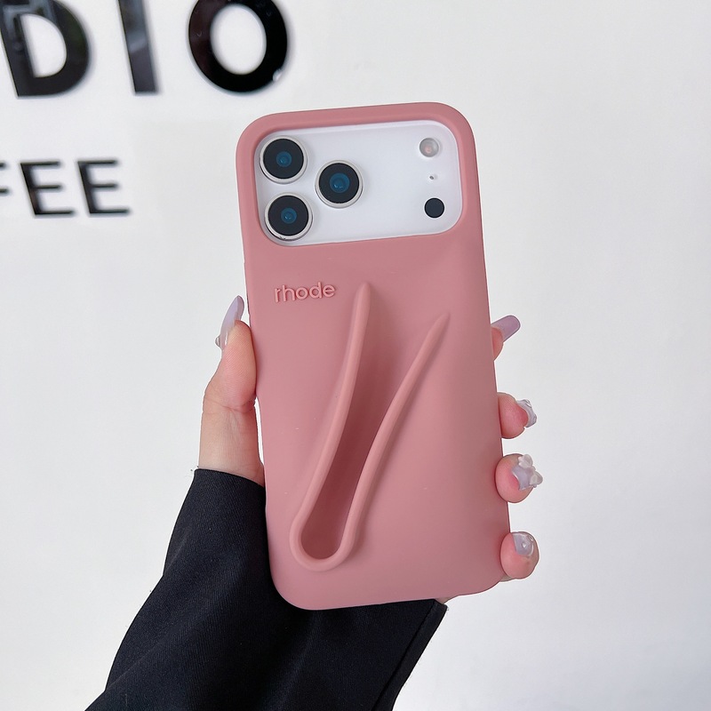 海莉同款rhode可放唇膏iPhone17苹果系列手机壳16/15promax硅胶13|undefined