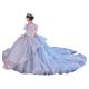 Children's Dress High-end Trailing Show Puffy Yarn Girls' High-end Small Host Flower Girl Piano Performance Costume Western Style