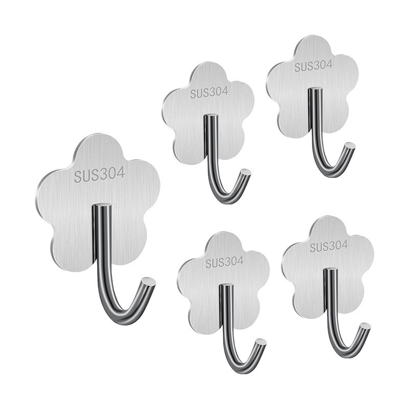 Stainless steel hook wholesale non-perforated single hook plum hook seamless strong sticky hook stall hook multi-shape Stainless steel hook wholesale non-perforated single hook plum hook seamless strong sticky hook stall hook multi-shape