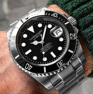 Water ghost automatic mechanical watch wholesale men's business hollow rotating fine steel watch ring mechanical men's watch one-piece delivery