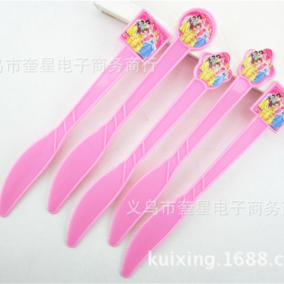 Frozen Star Wars Pikachu Woof Team Children's Birthday Holiday Party Plastic Disposable Cake Knife