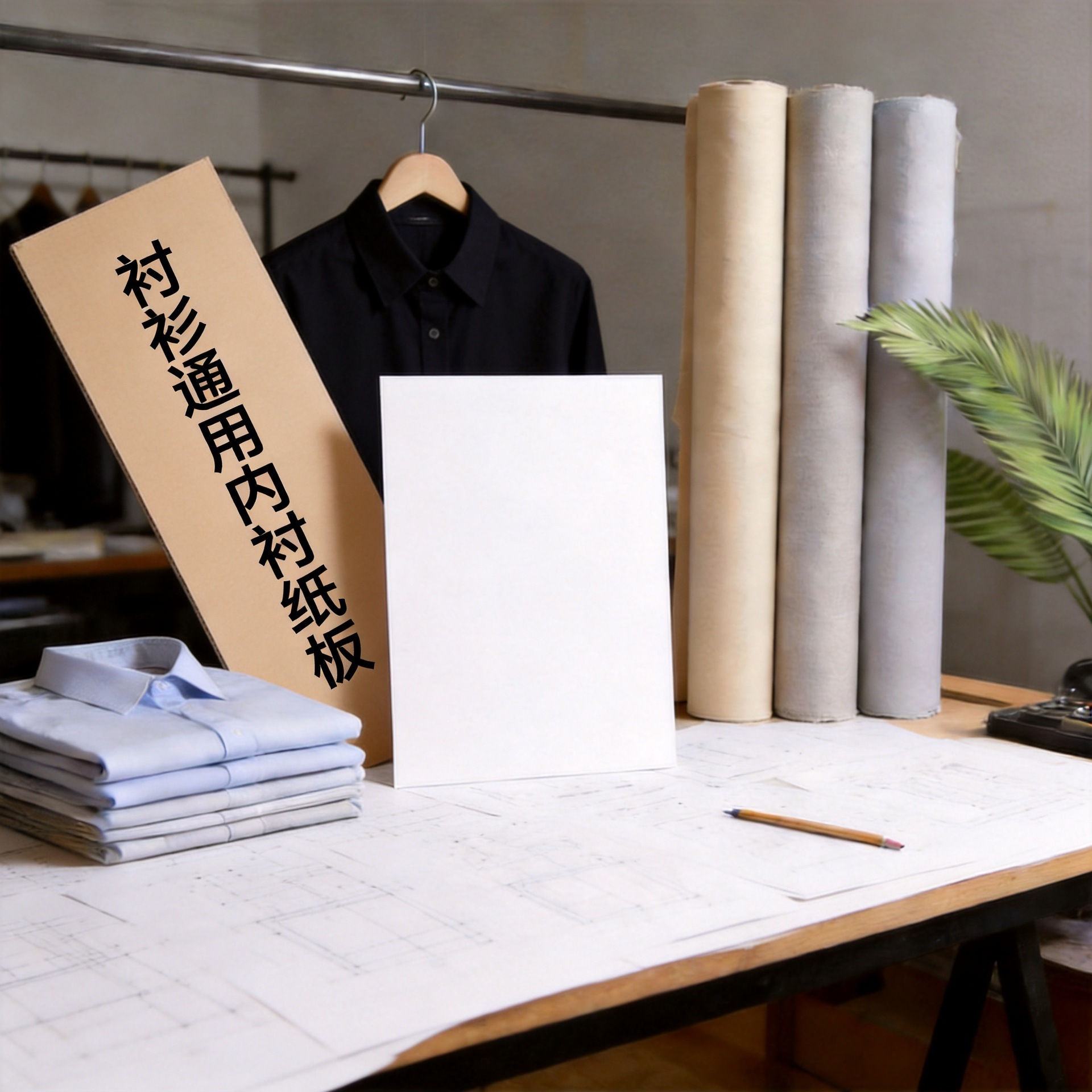 双面白卡纸服装包装纸衣服内衬纸板叠衣服内衬卡纸高档定 制硬纸