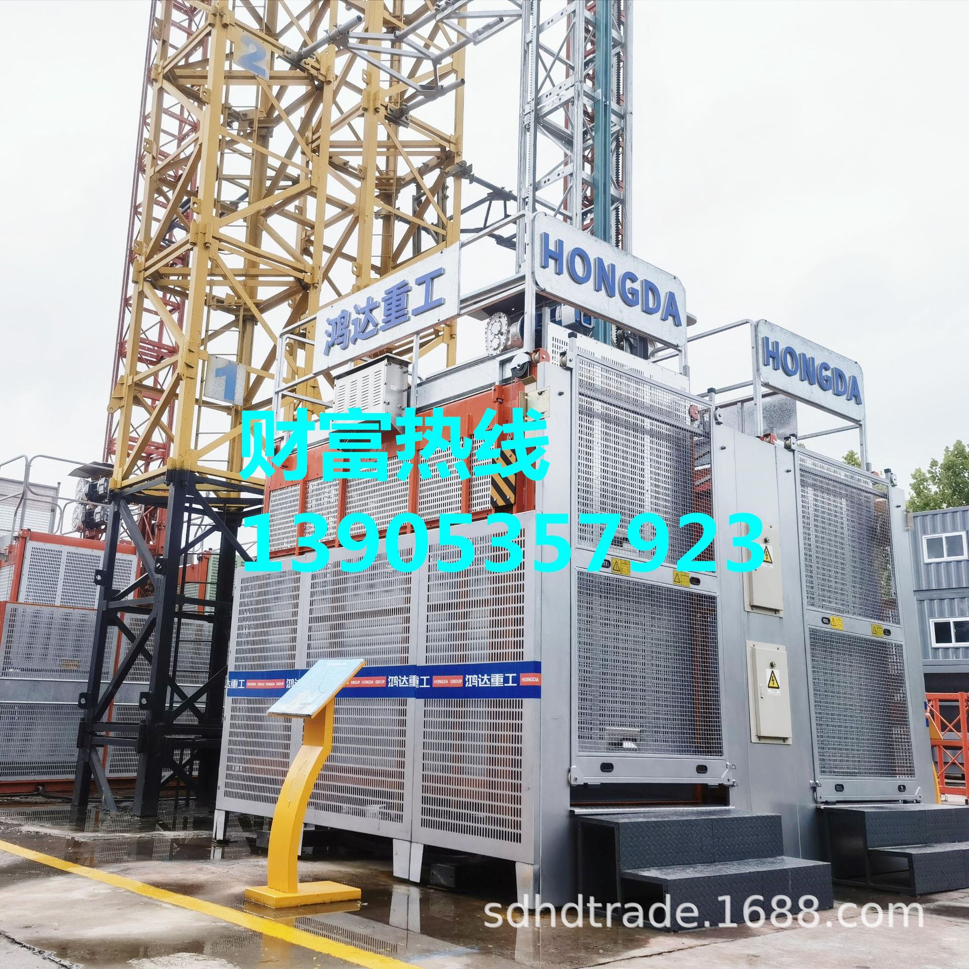 厂家直供1吨2吨高楼工地载货物料提升机 SC200建筑货用双笼物料机