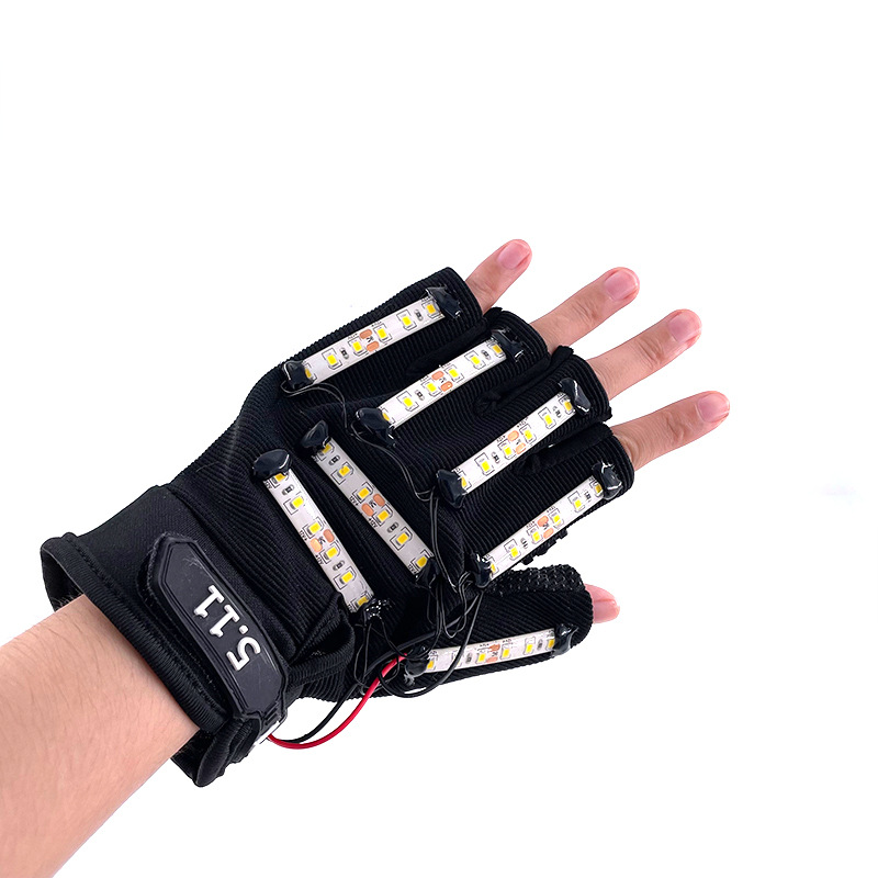 #150 12V按钮-LED双杆手套