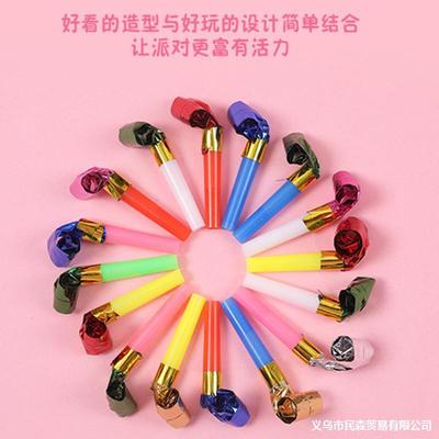 R儿童玩具生日吹龙吹吹卷派对 搞怪口哨吹龙创意儿童生日礼物|ru