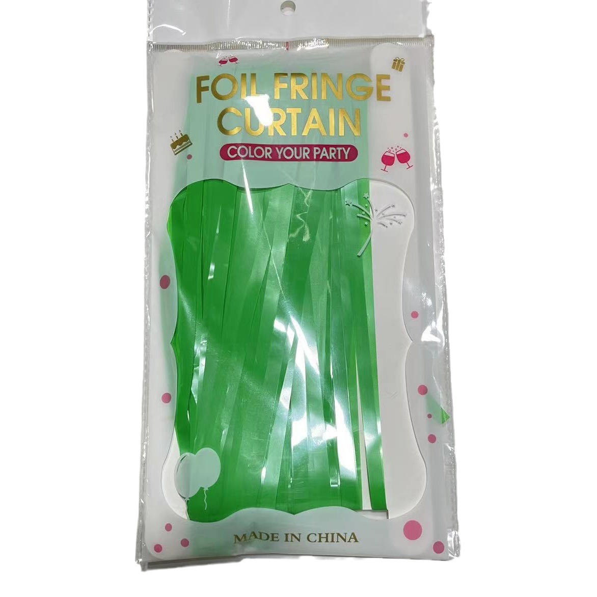 1*2 M 1,6 seda gruesa macaron lluvia cortina borla boda decoración de fondo