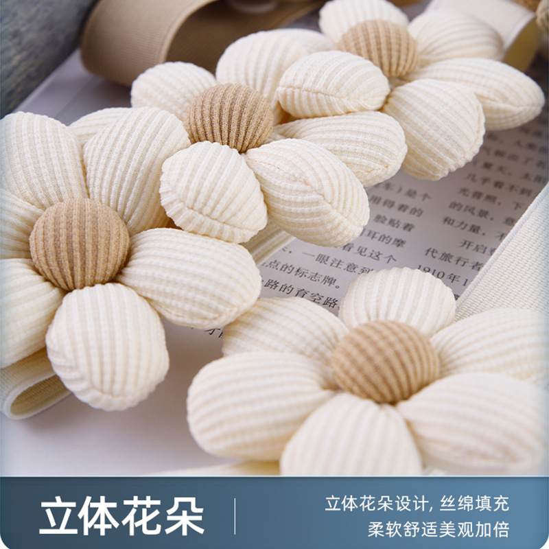 新款藝術花朵窗簾綁帶供應跨境免打孔免安裝可調節窗簾綁繩廠