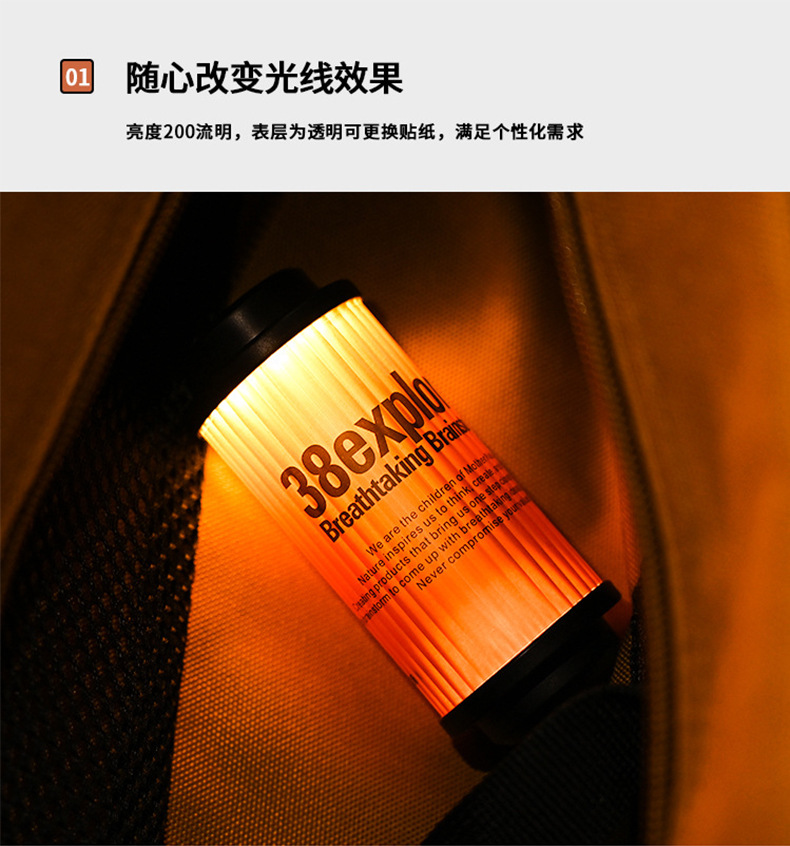 38灯露营灯户外灯具野营灯便携式多功能随身灯营地灯