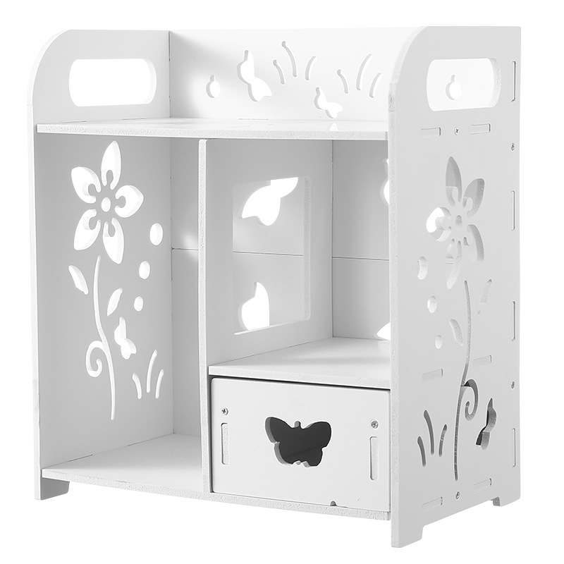 Caja de almacenamiento de maquillaje de escritorio doméstico cajón de almacenamiento de maquillaje de gran capacidad estante de almacenamiento multiplaca