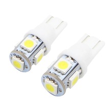 汽车灯泡T10 5050 5smd 5W5示宽灯 牌照灯摩托车转向LED 12V车灯