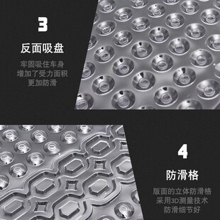 [Neutral] Transparent Car Floor Mats for All Seasons, Driver's Foot Pedals, Car Floor Mats, Car Mats, Gold Small