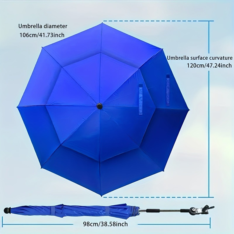 Cross-Border Sunshade Umbrella, Outdoor Sun Umbrella, Fishing Umbrella, Camping Folding Beach Chair, Sun Protection Umbrella, Double-Layer Umbrella, Stroller Umbrella