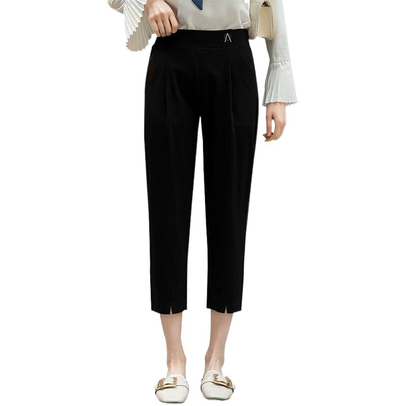 2024 Летняя тонкая модель хорошего качества большой размер повседневная дрель семь очков шаровары